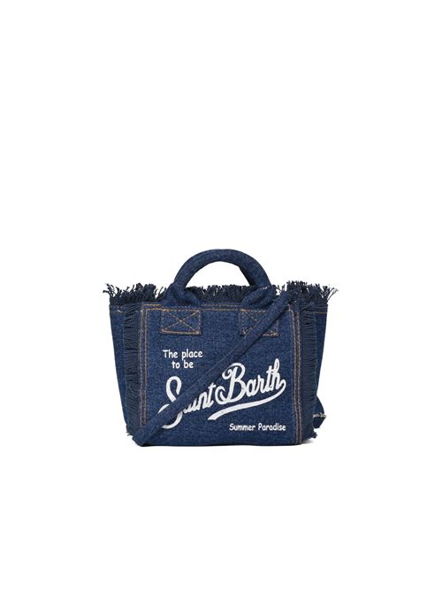 Borsa Vanity mini in denim di cotone lavaggio scuro Mc2 Saint Barth | VAMI00100431L